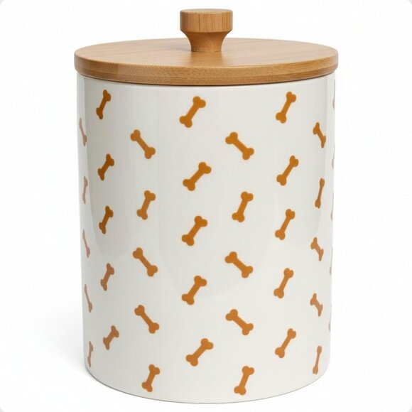 Other - Ceramic Dog Treat Jar for Kitchen Counter